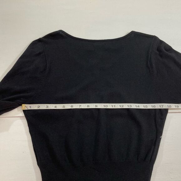 Worthington Top Women’s S Black Sequin Knit Blouse Casual Career Night Out - Picture 9 of 10